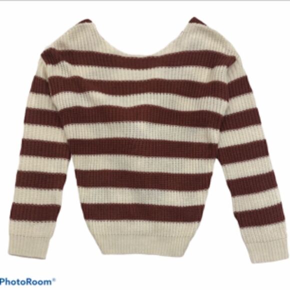 Stella Laguna Beach Sweaters - Stella Laguna Beach Striped Sweater with Knotted Back. Size S.